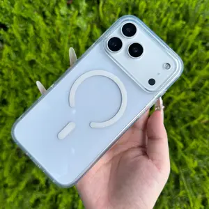 iPhone case WIWU for iPhone 17/17 Air/17 Pro/17 Pro Max Ultra-Clear Magnetic Phone Case with 38 N52 Magnets - Eco-Friendly TPU+PC Material, 4-Corner Air Cushion Drop Protection  Magnetic Case Cover Protective Cover Protective Protector Shockproof