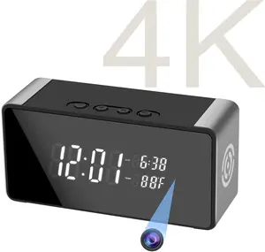Wi-Fi Alarm Clock Spy Camera — 4K Video, Motion Detection