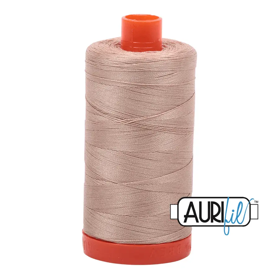 Aurifil 50wt Cotton Quilting Thread - A1050-2314 Beige Neutral Tones, 1422yd Sewing Supply for Accurate Piecing, Balanced Seams, Smooth Stitches, Clean Patchwork, Polished Finish