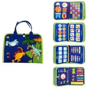 Montessori Toddler Birthday Gift, Educational Learning Sensory Busy Book, Sensory Activity Board, Activities Toy for Airplane Car Travel, Gift for Boys & Girls