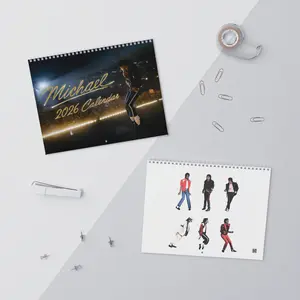 Michael Jack*on Music 2026 Calendar, Pop Music Calendar, Wall Art for Fans 2026 Wall Calendar and Planner
