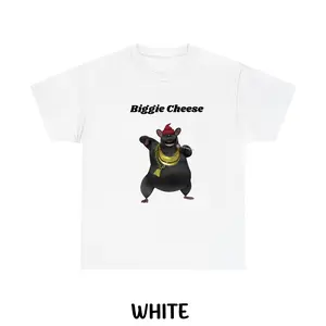 Biggie Cheese Meme T-Shirt – Funny Dancing Mouse Graphic Tee, Viral Internet Meme Shirt, Hip Hop Parody Cartoon Character Top, Nostalgic Comedy Gift for Men Women, Trendy Humor Streetwear