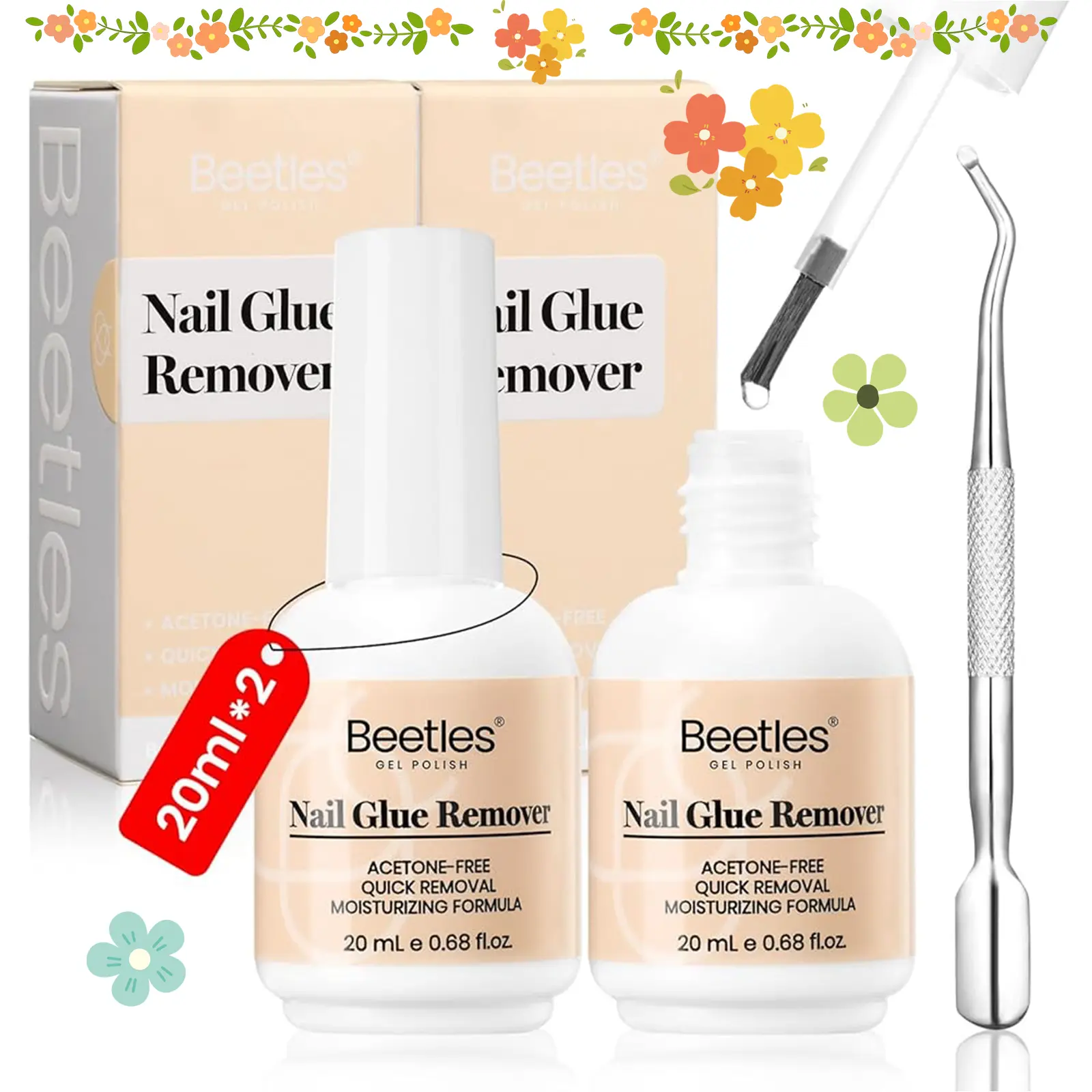 Beetles Fast Drying Nail Glue Remover, Glue for False Nails, Press on Nails Glue Remover Manicure Cosmetic Clean Flawless mothersdaygift Spring Nail Summer Nail Vacation Nail #SummerVibes
