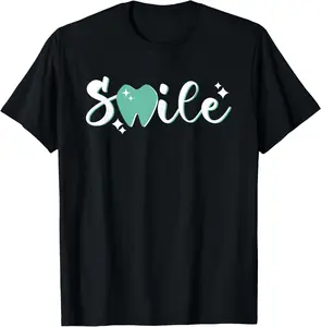 100% cotton Unisex Smile Tooth | Dentistry Dental Assistant | Hygienist Dentist T-Shirt