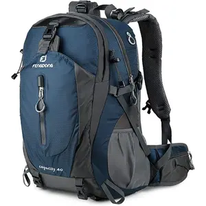 40L Waterproof Lightweight Outdoor Daypack Hiking,Camping,Travel Backpack for Men Women Blue