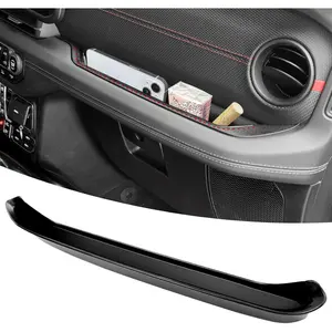 Grab Bar Tray Organizer Compatible with 2018-2023 Jeep Wangler JL JLU 4XE Rubicon Sahara & Gladiator JT Accessories, Passenger Side Grab Handle Storage Box