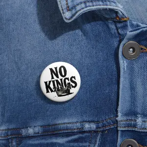 Custom Pin Buttons: Unique No Kings Badges, Fun Accessories for Parties, Gifts, Fashion Statements, Rebel Vibes