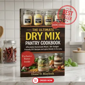 The Ultimate Dry Mix Pantry Cookbook: 120+ Homemade Make-Ahead Mixes, Pantry Staples & Instant Meal Bases to Save Time, Cut Costs & Eat Clean Every Day