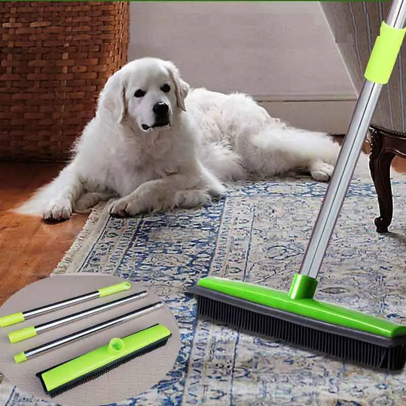 Detachable 3-section Floor Scrub Brush, 1 Count Handheld Floor Brush, Floor Cleaning Brush for Dog Hair, Pet Hair Removal Tool for Home