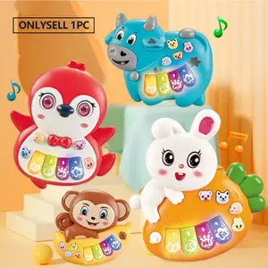 Baby Piano Toy 1+ Year Old Infant Toys for 12 Month Musical Light Up Instrument with Lights & Sounds for Toddler Ages 12+ Months, Early Learning Educational Piano Keyboard Toys Baby Girl Gift (2AAbatteries not included)