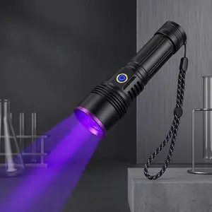Must-Have 365nm UV Flashlight for Amber Hunting & Antique Appraisal - 20W High-Power Rechargeable Blacklight with Professional Filter Lens