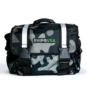 Rhino USA Recovery Gear Storage Bag - Ultimate Recovery Kit Bag for Organization - Use With Your Tow Strap, Shackles, Snatch Block or Anything