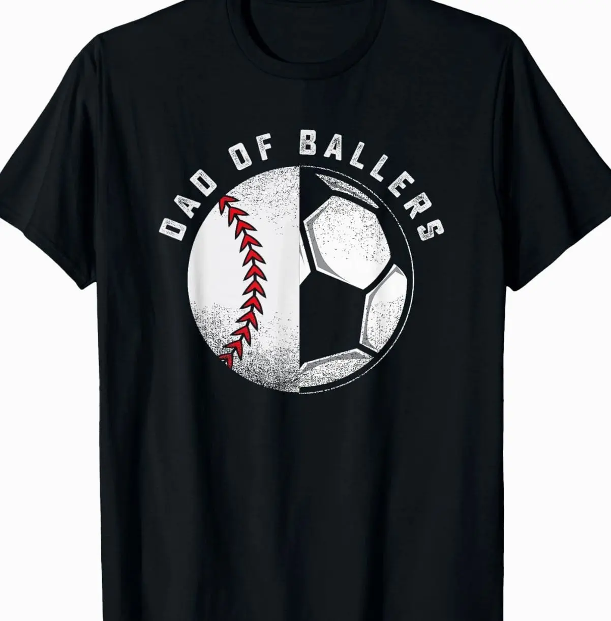Dad Of Ballers Father Son Baseball Coach T-shirt for Men Proud Baseball Dad Game Day Outfit Father's Day Gift for Man Dad Birthday Dad Gift Short Sleeve Tees