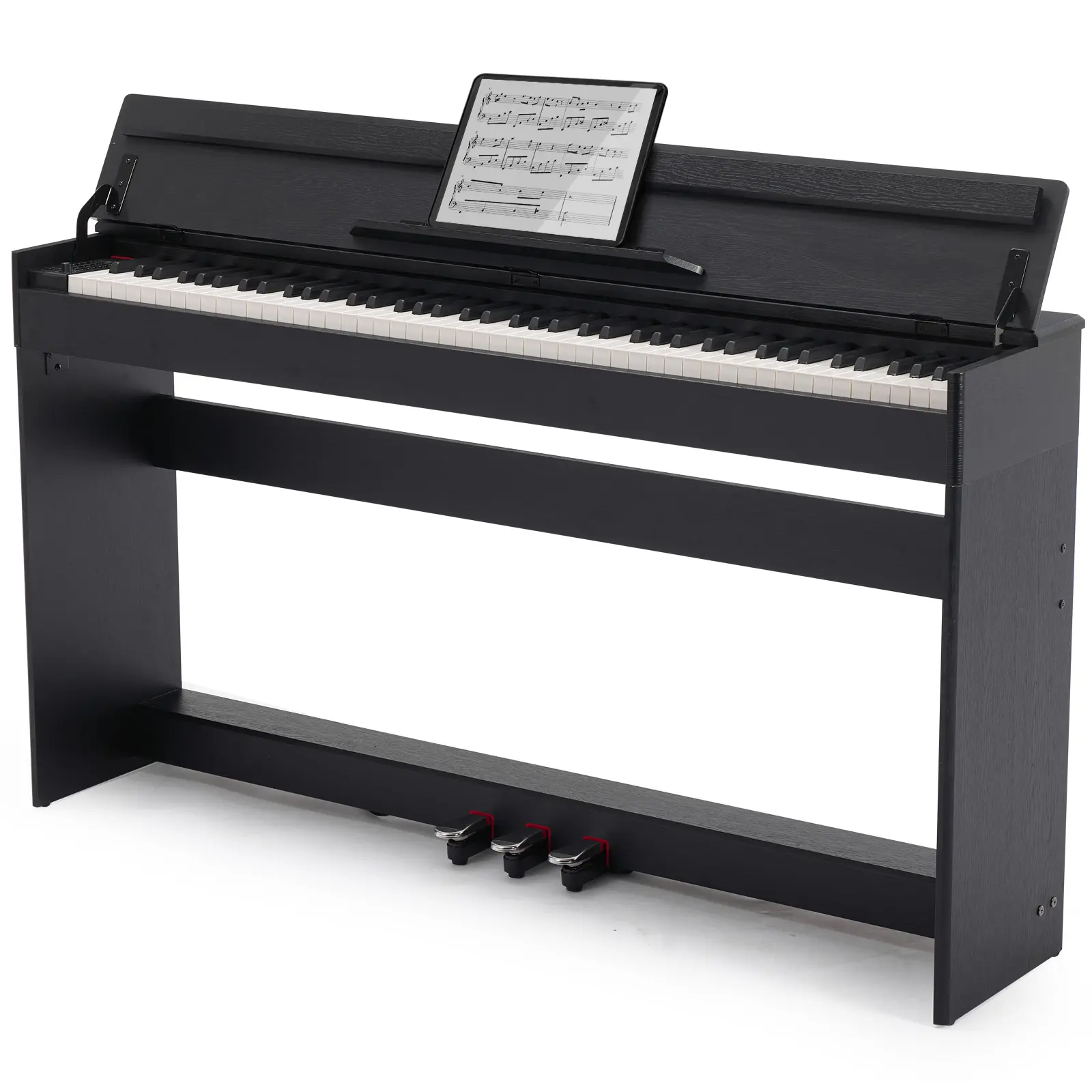 MUSTAR Digital Piano 88 Weighted Keys for Beginners Full-Size 88 Key Piano Keyboard Semi Weighted Electric Piano Keyboard 88 Keys with 3 Pedals USB