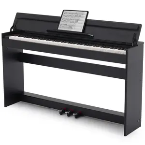 MUSTAR Digital Piano 88 Weighted Keys for Beginners Full-Size 88 Key Piano Keyboard Semi Weighted Electric Piano Keyboard 88 Keys with 3 Pedals USB