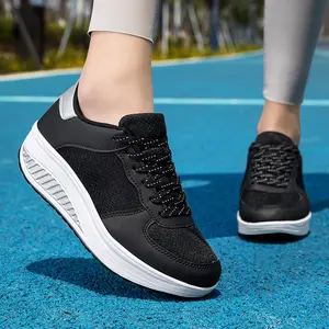 Women's Low-Top Sneakers - Lace-Up Arch & EVA Cushioned Sole, Breathable Minimalist Sneakers with Arch, All-Season Comfort, Lace-Up Closure & Arch Stabilizing Technology for Walking, Jogging, Gym -