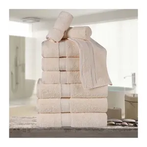 Superior Egyptian Cotton Plush Luxury Absorbent9-PC Towel Se