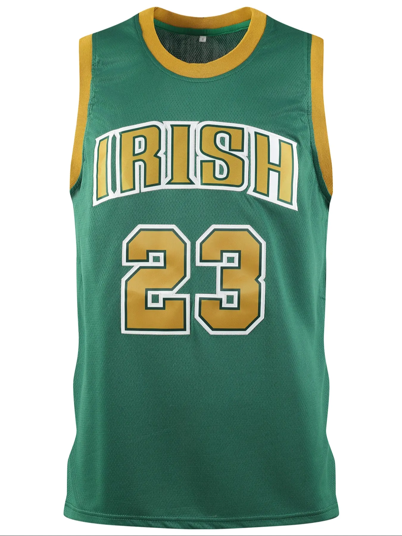 Men's 23 Green Embroidered Basketball Jersey, Stylish Jersey, Casual Short Sleeve Vest, Summer Fitted Long Clothing, Letter Pattern H Type, Basketball Shirt, Embroidery Sportswear, Sports Tops
