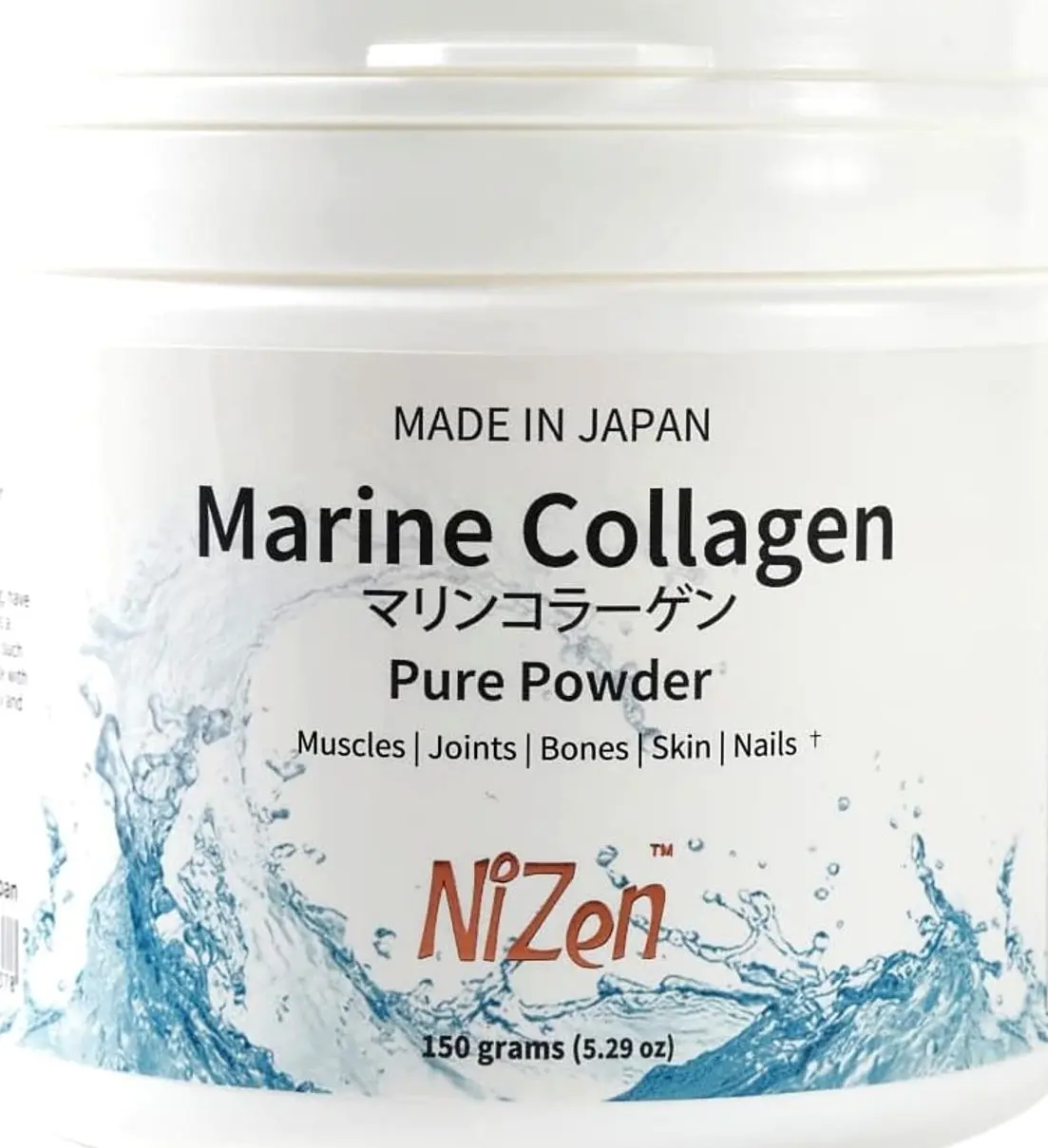 Nizen Marine Collagen Pure Powder, Hydrolyzed Peptides Easy-to-Digest Amino Acids Supplement. Unflavored. Non-Clumping. Made in Japan. 5.29oz