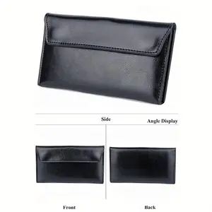 Luxury Magnetic Genuine Leather Wallet Minimalist Slim Durable Long Wallet with Magnetic Closure Two Bill Compartments and Removable Card Holder