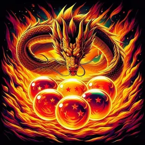 1pcs 5D DIY diamond painting kit, 5D diamond art set, DIY decoration, dragon, flame, dragon ball diamond painting kit full round drill DIY, mosaic, diamond art, DIY art home decoration, suitable for Halloween and Christmas, Diamond Pattern Design