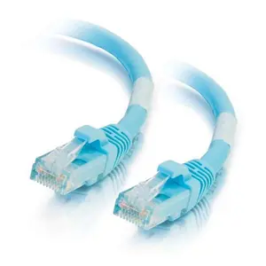 Cables to Go  20 ft. Cat6a Snagless Unshielded UTP Ethernet Network Patch Cable - Aqua