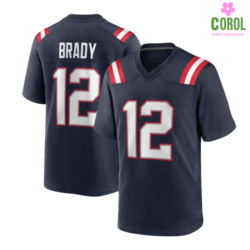 Tom Brady #12 – Men’s & Women’s Unisex Football Shirt, 2025 American Football Player Game Jersey, Unisex Men & Women, 2025 Game Day Fan Gift