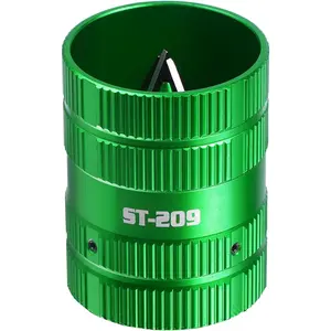 Metal Pipe Reamer for Copper PVC Pipe, Deburring Tool, PlumbingTools, 1/4" to 1-5/8" Inner/Outer Tubing Cleaner, Tube Chamfering Tool (Green)