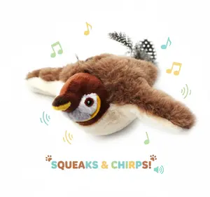 Simulation Bird Design Cat Toy,Interactive Plush Cat Teaser Toys, Cat Teething Toy, Pet Supplies for Indoor Kitty Kitten Exercise