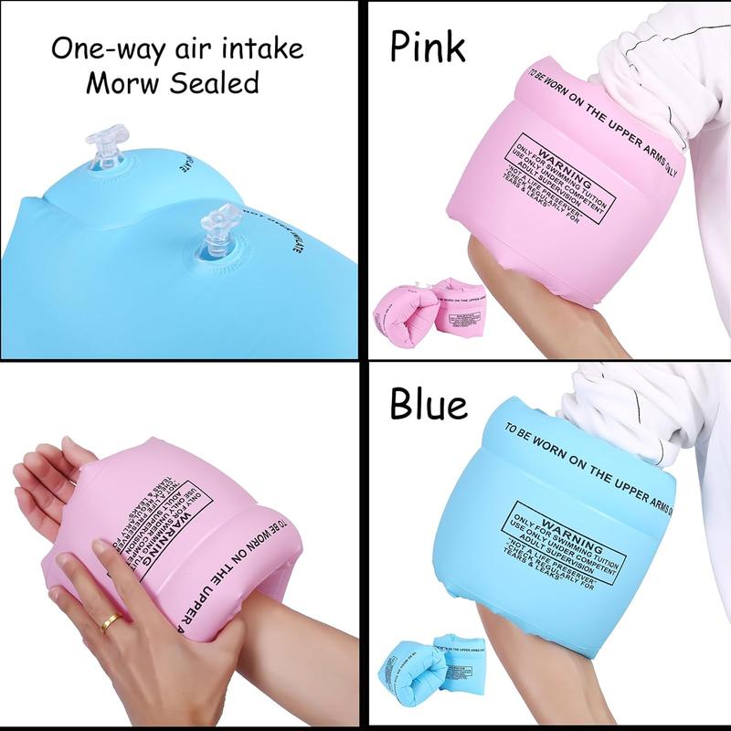 Arm Floaties Inflatable Swim Arm Bands Floater Sleeves Swimming Rings. (2-4-6-8 Pcs)