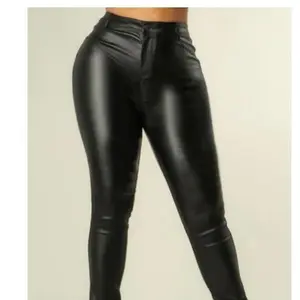 Faux Leather High Waist Stretchy Skinny Pant