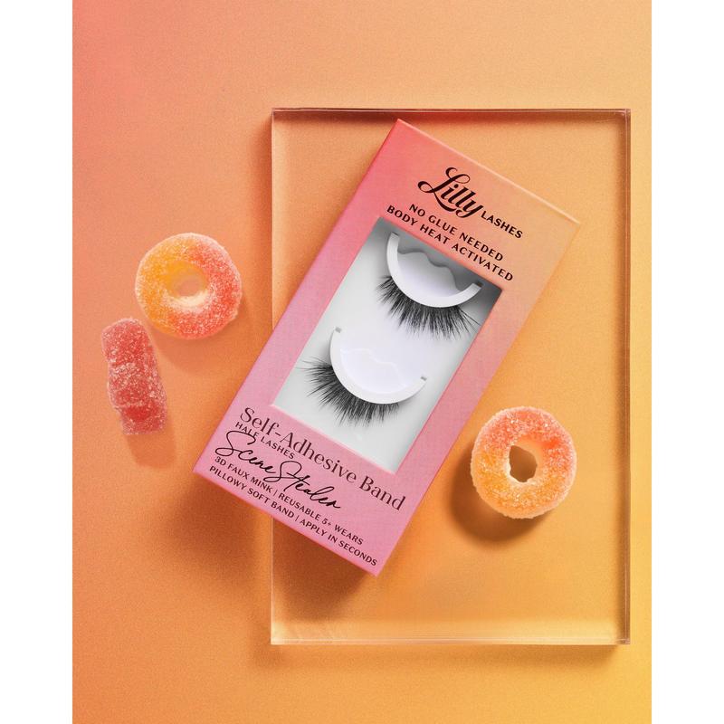 SceneStealer Half Lash 3D Faux Mink Self-Adhesive False Eyelashes