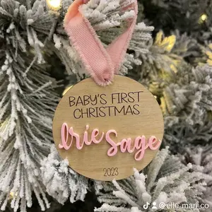 Baby's First Christmas 2023 Personalized Ornament