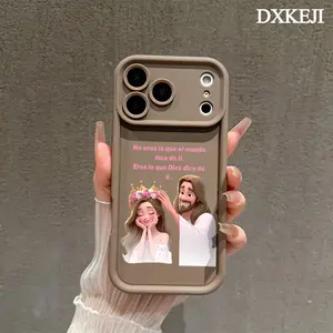 Aesthetic Divine Coronation Pattern Smartphone Case - Soft Silicone, Fully Protected, Shockproof Cellphone Accessory for iPhone 17,16,15 Pro Max,14,13,12,11 Plus,Air Handheld Cover