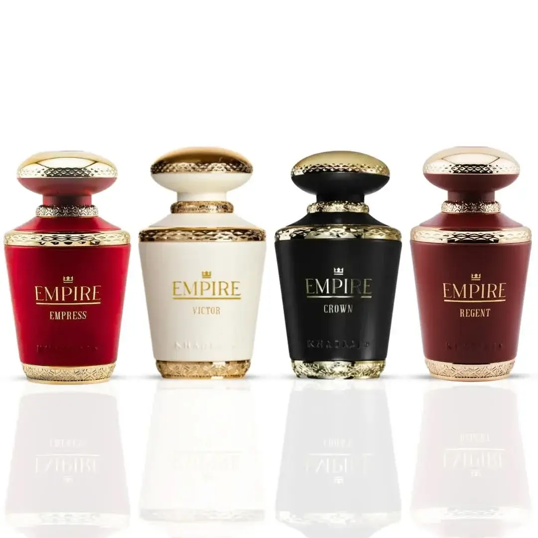Empire Regent, Crown, Empress & Victor Eau de Parfum Sprays 100ml (3.4 oz) by Khadlaj (Collection)