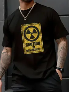Unisex 100% Cotton Caution I’m Radioactive - Radiation Therapy Chemo X-Ray T-Shirt – Soft Touch, Unisex Fit, Trending TikTok Streetwear Tee