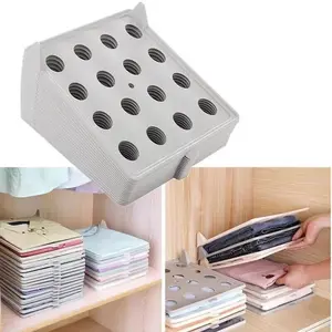 5PCS Shirt Organizer T Shirt Folder Board Clothing Lazy Folding Board Dividers Stackable Multi-Functional Wardrobe Storage Goods Closet Storage System