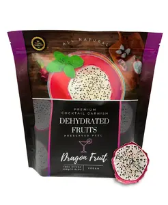 Dehydrated Dragon Fruit Slice – BULK SIZE | 150± Slices | DRIED FRUITS for Cocktail Garnishes & More