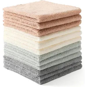 12 Pack Cleaning Cloth,Ultra Soft Absorbent Quick Drying Microfiber Cleaning rags,No ,,Washable,Lint Free Cleaning Towels for Kitchen,Window,Glass,,11.8"x11.8",(Multicolor)