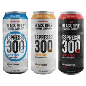Black Rifle Coffee 300 RTD Ready To Drink Variety Pack, Gluten Free, 300mg Caffeine - (6 Pack)
