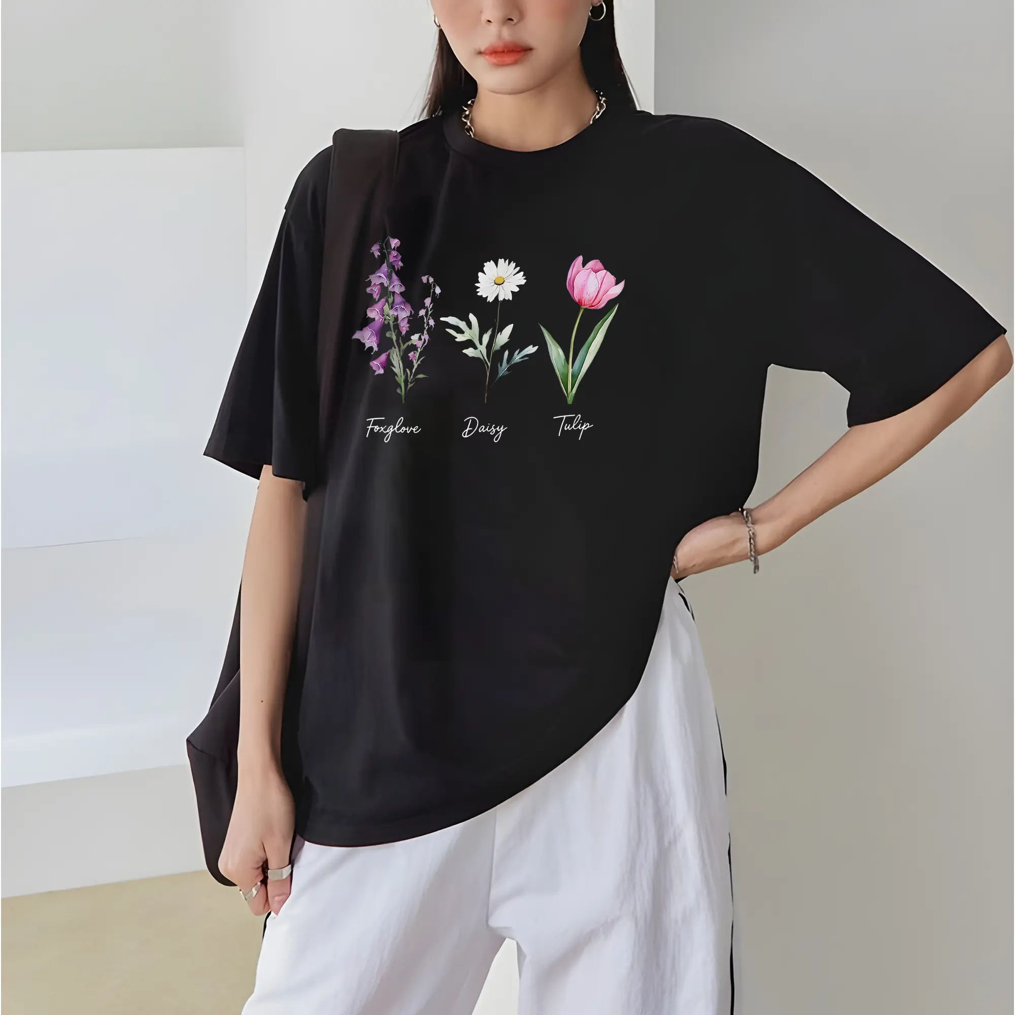 MK Foxglove Daisy Tulip Floral Shirt - TikTok Shop