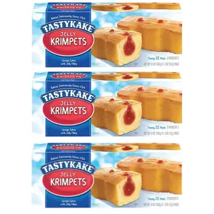 Tastykake Jelly Krimpets - 3 Pack Dessert Treats Pastel