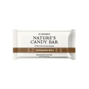 RJ Naturals Nature's Candy Bar ORIGINAL 10-Pack - 100% Organic Deglet Dates Sprouted Oats Grass-Fed Butter Coconut Flakes Cinnamon Vanilla Extract Celtic Sea Salt