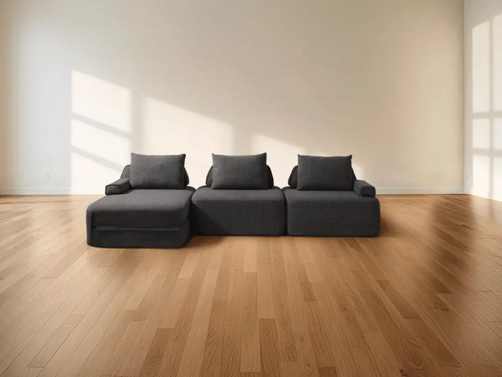 Cushie 3 Seater Modular Sectional Sleeper Sofa with Chaise