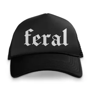 PRINTED Feral Foam Trucker Hat Alt Fashion