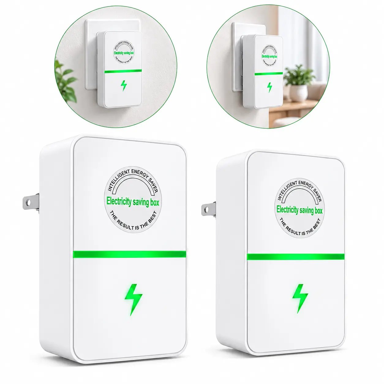 Sohochic Minimalist Smart Power Saver Plug, 2026 Updated Smart Saver Device, Plug-In Voltage Stabilizer & Surge Protector for Home & Office Electrical Appliances