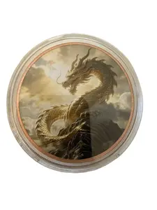 Chinese Golden Dragon Copper Round toy