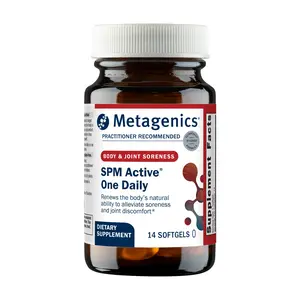 Metagenics SPM Active One Daily Supplement - Next Generation Omega Fish Oil with Pro Resolving Mediators for Joint Soreness & Soothing Relief* - Sustainably Sourced - Gluten-Free - 14 Softgels
