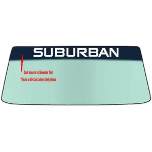 Fits A CHEVROLET SUBURBAN Vehicle Custom Windshield Banner Graphic Die Cut Decal - Vinyl Application Tool Included