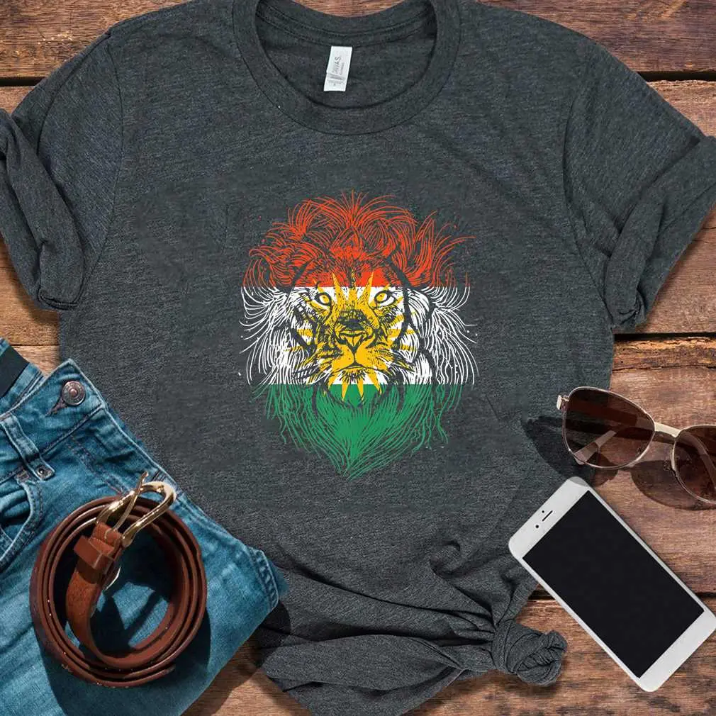 Kurdistan Lion National Flag Kurdish   T-Shirt